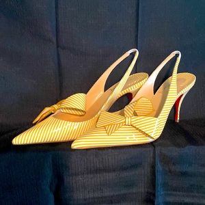 Christian Louboutin Striped Heels